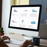 different types of charts and graphs displayed on a PC
